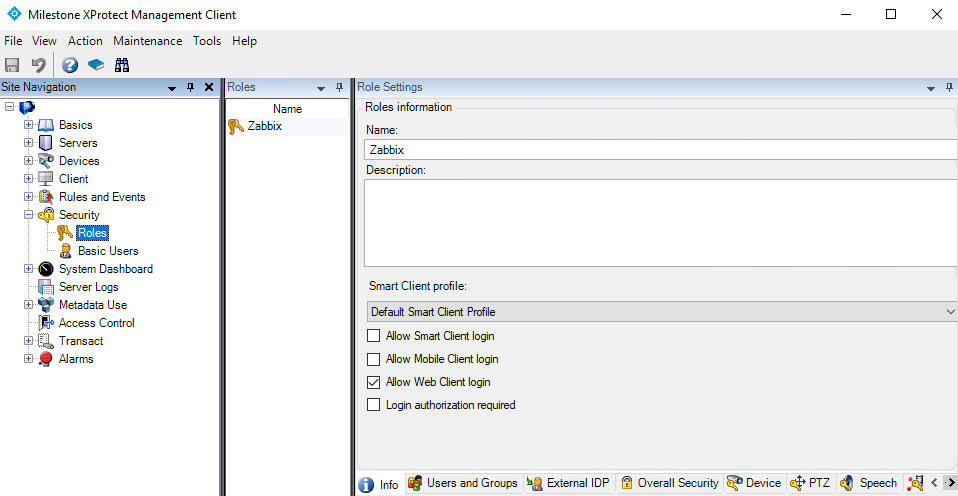 milestone zabbix integration setup