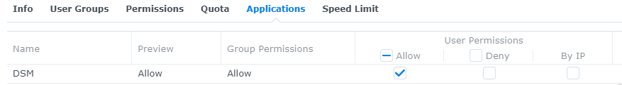 synology dsm user applications