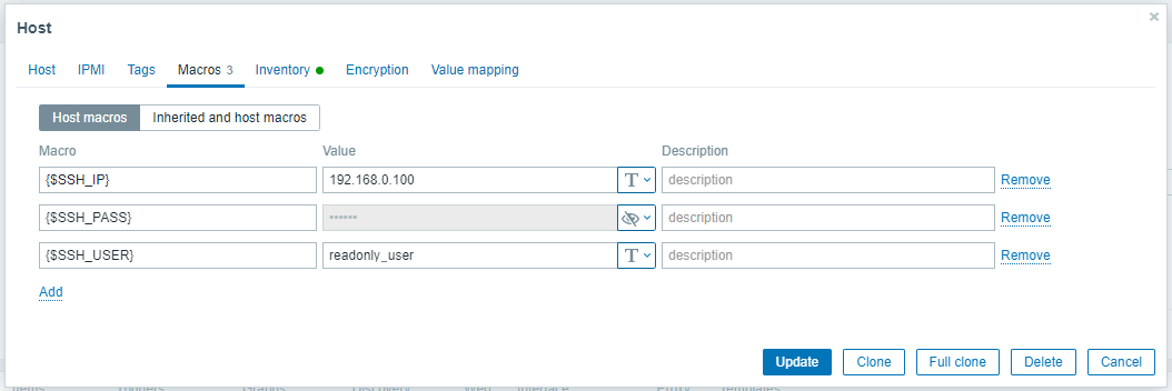 cisco zabbix ssh